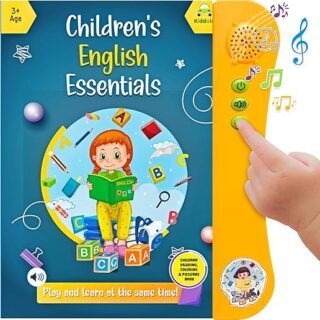 كيدال كتاب صوتي عن تعلم اللغة الانجليزية|كتاب الكتروني الكتروني سحري موسيقي تفاعلي|هدية للاطفال من سن 3 و4 و5 سنوات | ذكي وذكي، يتحدث، كتاب نشاط...