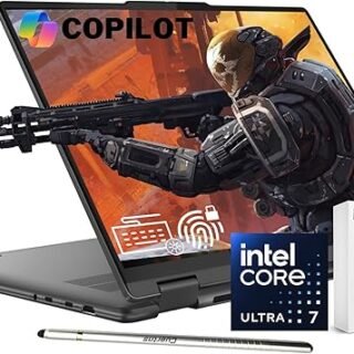 لينوفو لابتوب يوجا 7i 2 في 1 2024 بالذكاء الاصطناعي، شاشة لمس WUXGA 16 انش، انتل 12 كور الترا 7 155U (افضل من i7-1355U)، 16GB LPDDR5X RAM، 1TB SSD،...