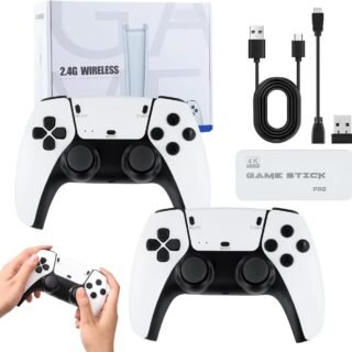 جهاز تشغيل العاب الفيديو الرقمية اللاسلكية الكلاسيكية: HD 4K كلاسيك ميني اركيد مع 23 محاكي ومخرج HDMI - 64GB للبالغين والاطفال