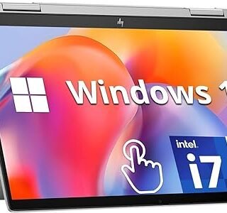 HP لابتوب انفي 2 في 1 2023 بشاشة لمس FHD 14 انش الجيل 13 كور i7-1355u 16GB 2TB SSD بطاقة رسومات ايرس Xe باضاءة خلفية مفتاح انجليزي ويندوز 11 فضي مع...