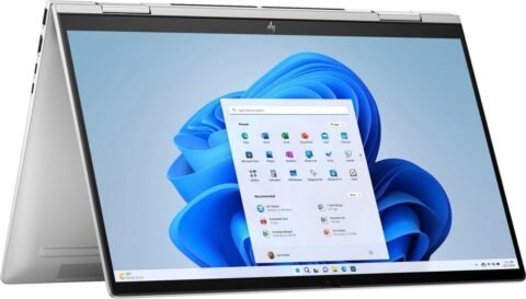 HP لابتوب انفي X360 15-fe0053dx بشاشة لمس FHD مقاس 15.6 انش ومعالج انتل كور i7-1355u وذاكرة RAM 16GB وSSD 512GB وشاشة لمس FHD مقاس 15.6 انش وبطاقة...