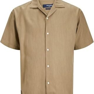 JACK & JONES mens Jude Camp Collar Short-Sleeves SHIRT