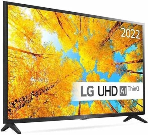 LG تلفزيون الترا اتش دي 4 كيه 43 بوصة سلسلة UQ75006، تصميم شاشة سينما 4 كيه اكتيف HDR ويب او اس سمارت بتقنية الذكاء الاصطناعي ثينك كيو (مجدد)