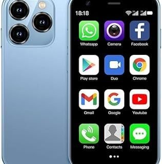 اماف هاتف ذكي صغير XS15 الجيل الثالث 3G، شاشة لمس 3 انش، ثنائي شرائح الاتصال 2GB RAM 16GB ROM، 1000mAh، كاميرا 0.3 ميجابكسل + 2 ميجابكسل، اندرويد...