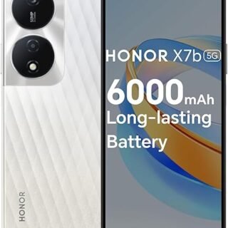 اونر هاتف ذكي X7b 5G (ذاكرة RAM 8GB + تخزين 256GB) | كاميرا ثلاثية 108MP | شاشة 6.8 انش FHD+ | بطارية 6000mAh (فضي كريستالي)