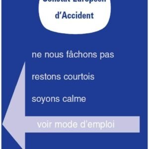 HABILL-AUTO Lot de 3 constats Amiable Accident Agréés - Toutes assurances France et Europe