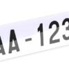 1 Plaque d'immatriculation pour Voiture - homologuée - Plastique Extra Choc et Anti UV - SIV 520 x 110 mm - résistance aux intempéries - Made in France