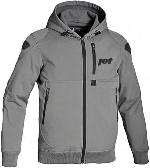 Jet Blouson Veste Moto Homme à Capuche Soft Shell blindé