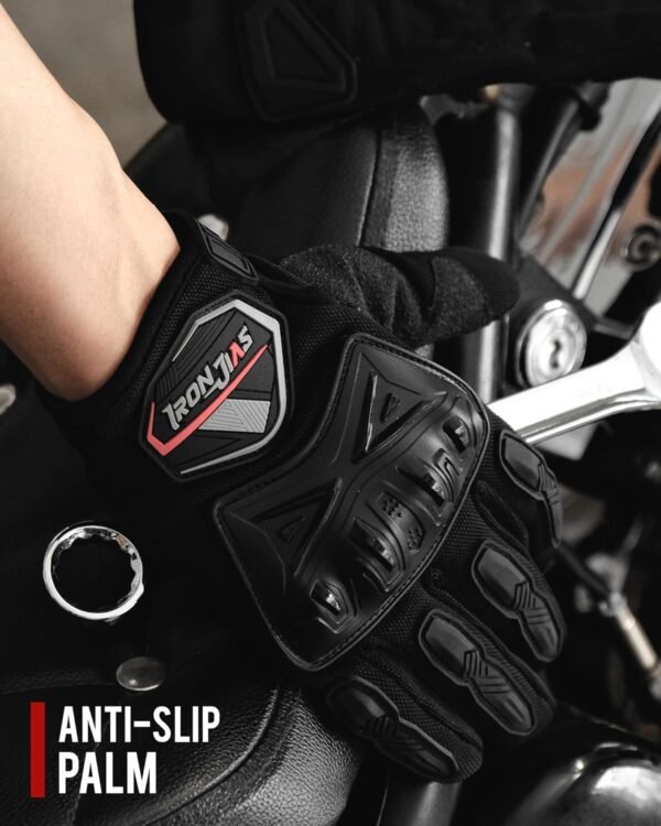 BORLENI Gants de Moto pour Les Gants d'écran Tactile Dur pour Les Femmes des Hommes, Respirant, pour Les Courses Hors Route, Les Gants de Moto, Les protège-Doigts, Les Gants de Conduite – Image 6