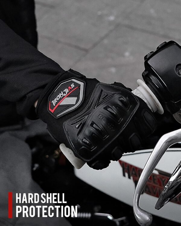 BORLENI Gants de Moto pour Les Gants d'écran Tactile Dur pour Les Femmes des Hommes, Respirant, pour Les Courses Hors Route, Les Gants de Moto, Les protège-Doigts, Les Gants de Conduite – Image 7