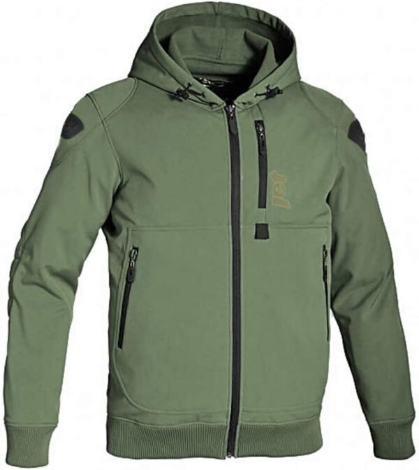 Jet Blouson Veste Moto Homme à Capuche Soft Shell blindé