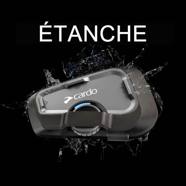 Cardo FREECOM 4X Motocyclette 2 Voies Bluetooth Communication System Casque - Noir, 1 Unités – Image 5
