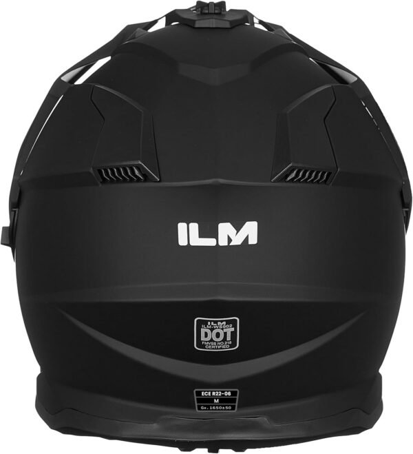 ILM Casque Moto Cross Homme Femme Casque Offroad ECE Homologué Casque VTT avec Double visière DH Enduro Quad Motocross WS902 – Image 3