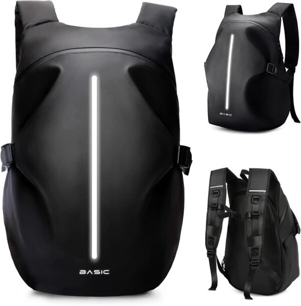 Sacs à Dos de Moto pour Homme, Sac à Dos étanche, Accessoires de Moto, Sacs pour Ordinateur Portable, Sacs de Voyage, Sacs d'école，Noir Grand