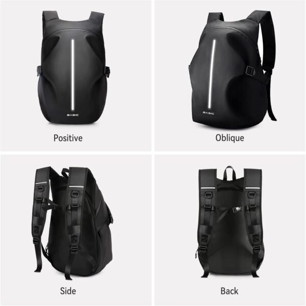 Sacs à Dos de Moto pour Homme, Sac à Dos étanche, Accessoires de Moto, Sacs pour Ordinateur Portable, Sacs de Voyage, Sacs d'école，Noir Grand – Image 6