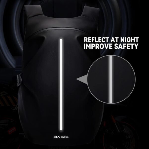 Sacs à Dos de Moto pour Homme, Sac à Dos étanche, Accessoires de Moto, Sacs pour Ordinateur Portable, Sacs de Voyage, Sacs d'école，Noir Grand – Image 5