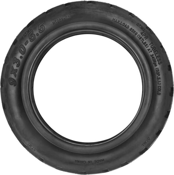 VOLOHAS 9x3,0-5,5 Kukirin G2 Pro Pneus Tubeless, 9 Pouces Pneus Tout-Terrain pour Trottinette électrique Kukirin G2 Pro, Roues de Secours Avant/Arrière Résistants à l'Usure (1 Pièce) – Image 5