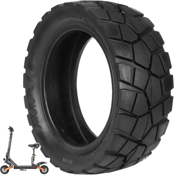 VOLOHAS 9x3,0-5,5 Kukirin G2 Pro Pneus Tubeless, 9 Pouces Pneus Tout-Terrain pour Trottinette électrique Kukirin G2 Pro, Roues de Secours Avant/Arrière Résistants à l'Usure (1 Pièce)