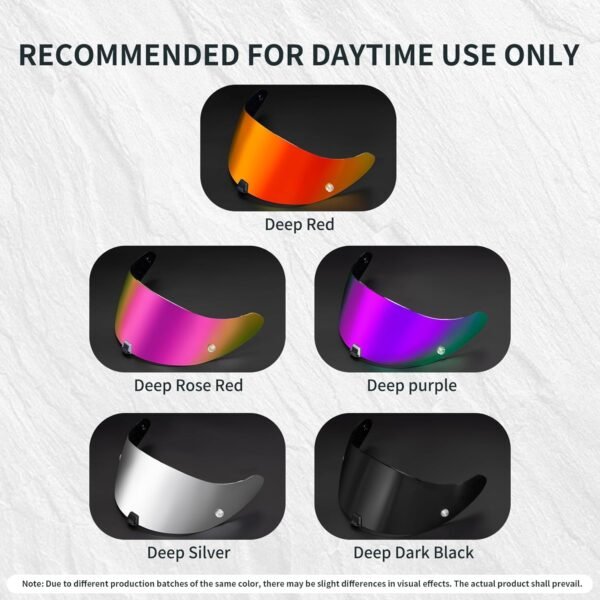PSLER Visière de Casque pour EXO 520 1400 R1 Visière Teintée pour Scorpion EXO 391 520 1400 R1,Protection UV pour Moto Accessoires De Remplacement(Noir Foncé) – Image 4
