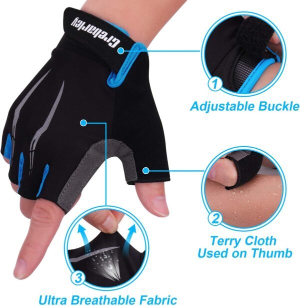 Grebarley Gant Velo Homme Gant VTT Gant Musculation Gant Moto Cross Gant Scooter Gants CyclismeGants de Cyclisme