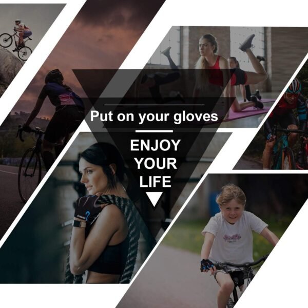 Grebarley Gant Velo Homme Gant VTT Gant Musculation Gant Moto Cross Gant Scooter Gants CyclismeGants de Cyclisme – Image 4