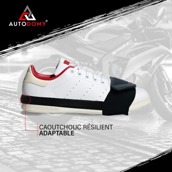 Autodomy Protege Chaussure Moto Quad ATV Scooter V1 | Protege Selecteur de Vitesse Moto Antidérapant | Protection Selecteur Moto Résistant à la Pluie et au Soleil | Pour Tout Type de Chaussures – Image 6