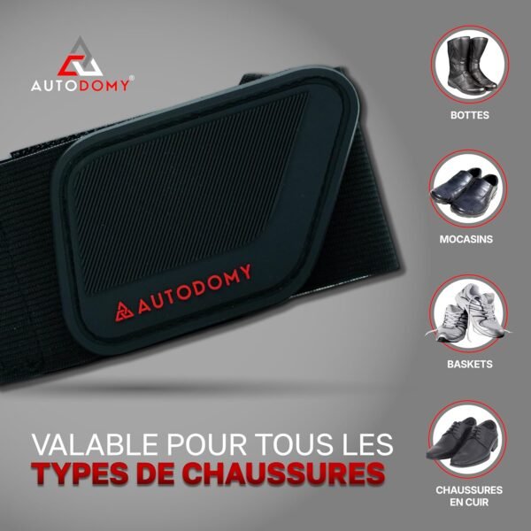 Autodomy Protege Chaussure Moto Quad ATV Scooter V1 | Protege Selecteur de Vitesse Moto Antidérapant | Protection Selecteur Moto Résistant à la Pluie et au Soleil | Pour Tout Type de Chaussures – Image 3