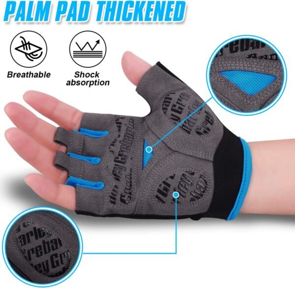 Grebarley Gant Velo Homme Gant VTT Gant Musculation Gant Moto Cross Gant Scooter Gants CyclismeGants de Cyclisme – Image 2