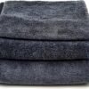 Yeria 3 Pièces Chiffon Magique pour Douche, Chiffon en Extra Absorbant pour la Maison, Chiffon de Nettoyage Réutilisable en Microfibre sans Traces pour Verre Voiture Maison Cuisine Salle de Bain