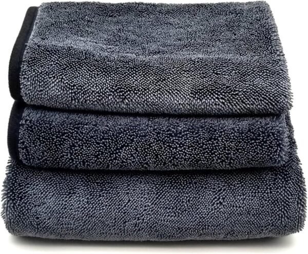 Yeria 3 Pièces Chiffon Magique pour Douche, Chiffon en Extra Absorbant pour la Maison, Chiffon de Nettoyage Réutilisable en Microfibre sans Traces pour Verre Voiture Maison Cuisine Salle de Bain