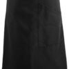 Demi Tablier Cuisine Homme, Tablier Serveuse, Tablier avec Poches Unisexe, Restaurant Long Imperméable Chef Tablier, Tablier à Taille Longue pour Serveurs, Bistro, Maison Café, 70x70cm