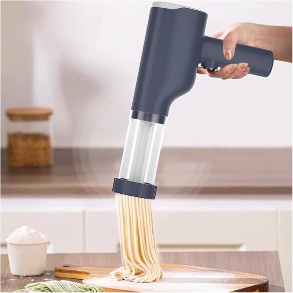 Machine électrique Idiyappam et pâtes - Presse à pâtes portable sans fil - Machine à pâtes automatique 6 en 1 - Outils de cuisine polyvalents pour Idiyappam, pâtes et nouilles maison（Blanc） – Image 2