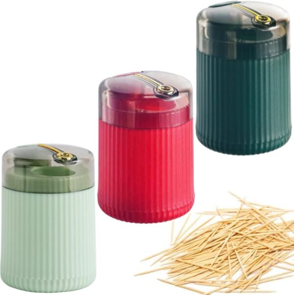 Lot de 3 Distributeurs Automatiques de Cure-Dents Pop-Up,Distributeur Cure Dent Rigolo Distributeur de Cure Dents,Distributeur Automatique de Cure-Dents,pour Maison,Cuisine,Hôtels (Multicolore)