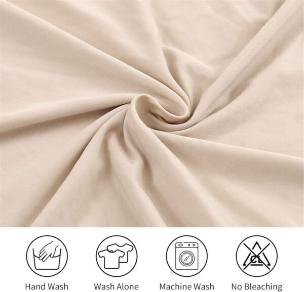 Housse de Chaise Extensible Lot de 4 ou 6, Couverture Protecteur de Chaise Salle a Manger Universel Amovible Lavable Moderne Durable pour Maison Hotel Restaurant Fete Banquet Cuisine Decoration – Image 5