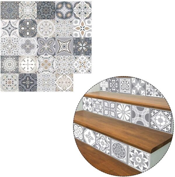 24pcs Stickers Carreaux Muraux - Stickers Carreaux Autocollant pour Cuisine Salon Salle De Bains Décor À La Maison Auto-Adhésif (20 * 20CM) – Image 4