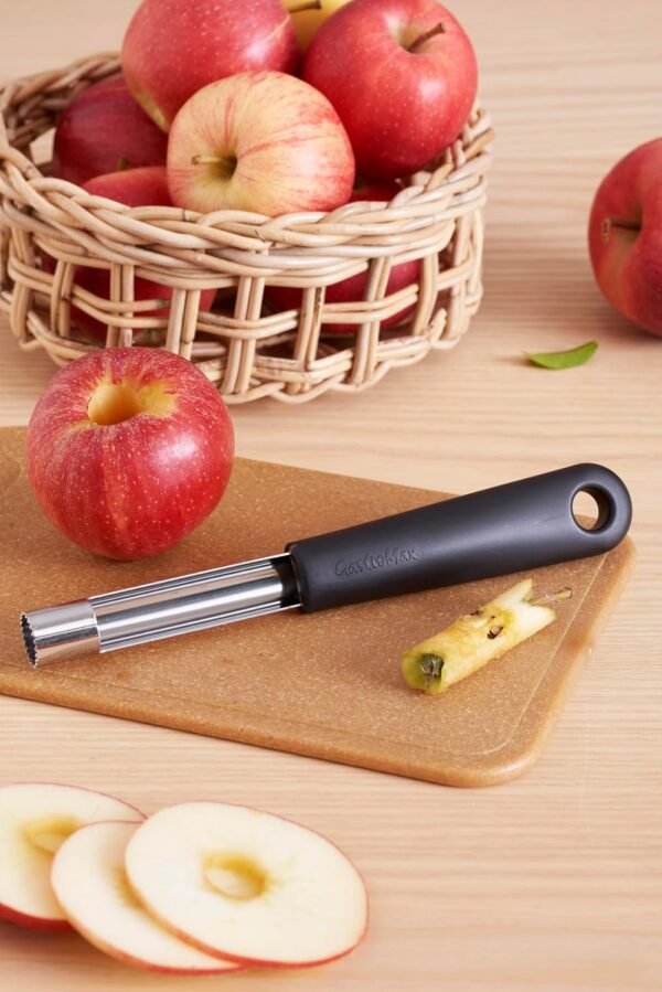 Gastromax Évideur de Pommes - Dénoyateur à Pomme - Vide Pommes - Lame en Acier Inoxydable - Poirgnée en Polypropylène - Noir - Accessoires de Cuisine et Maison - 20,5 cm – Image 2