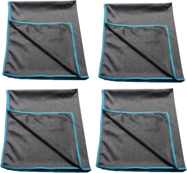 Maison culte maisonculte TopClean- Chiffon en Fibre de Carbone - 2/3/4 Serviette Nettoyage sans Trace 40 * 50cm pour Verre, Vitre, Lunettes, Vaisselle, Cuisine, Ménage – Image 2