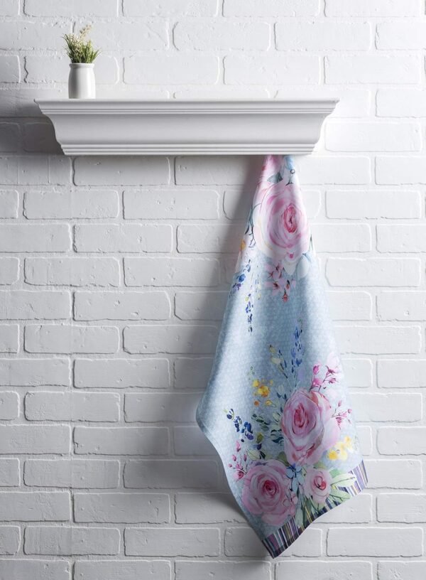 Maison d' Hermine Sweet Rose Lavande Lush Lavande Lot de 3 torchons de Cuisine Multi-usages 100% Coton | Serviettes de Bar | Printemps/Été (50 cm x 70 cm) – Image 7