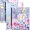 Maison d' Hermine Sweet Rose Lavande Lush Lavande Lot de 3 torchons de Cuisine Multi-usages 100% Coton | Serviettes de Bar | Printemps/Été (50 cm x 70 cm)